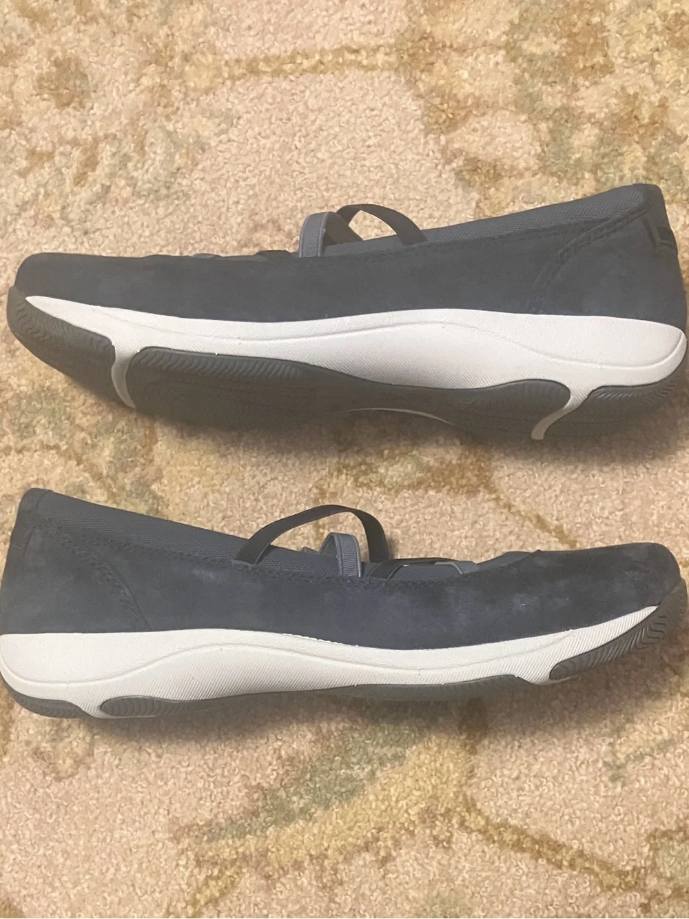 Dansko Harper Suede Mary Janes, Sz 39, Navy